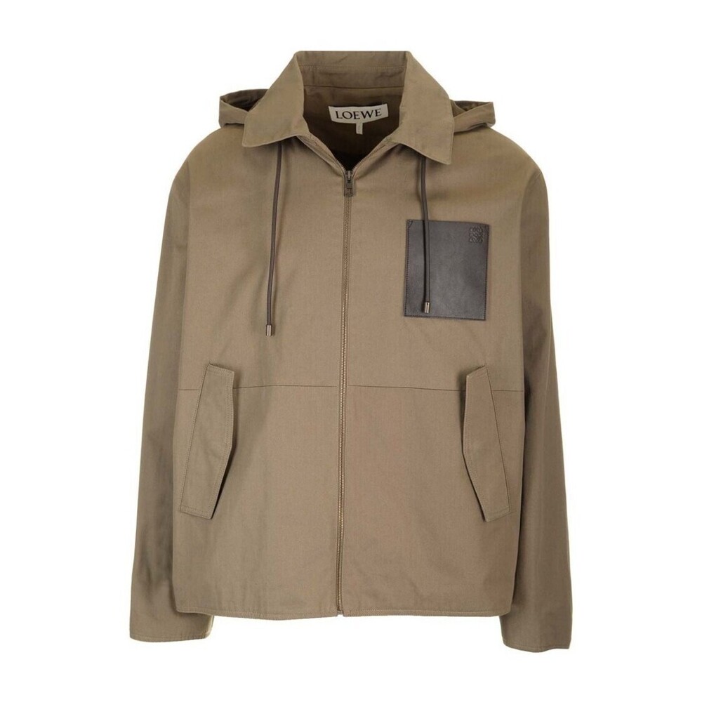 LOEWE Cropped Jacket with Front Zipper Closure